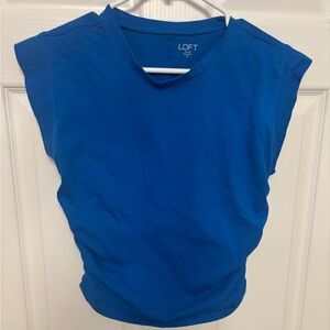 LOFT Vibrant Blue top. Size medium petite